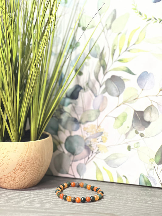 Bloodstone X O. Aventurine Bracelet